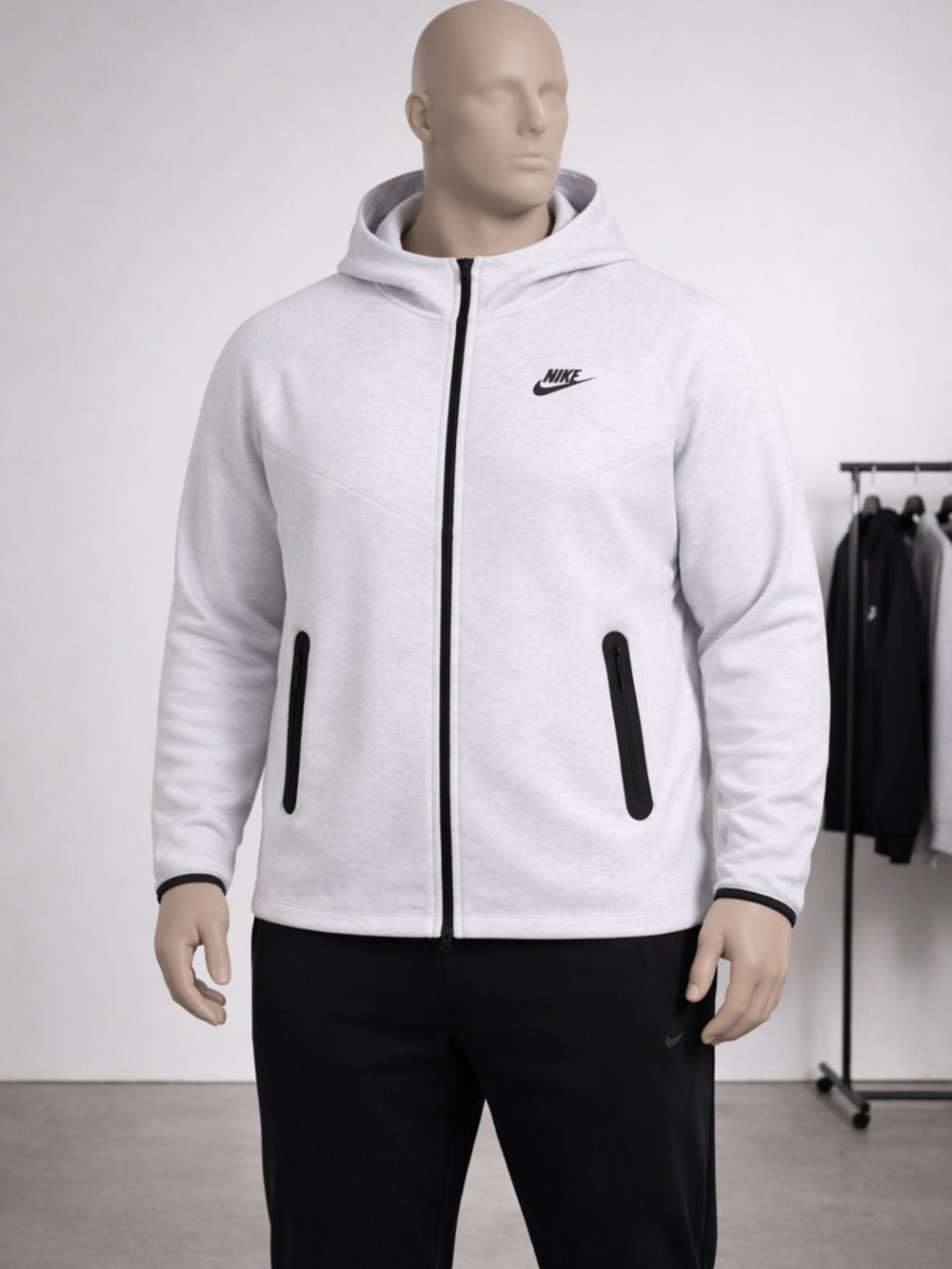 Nike Tech Fleece Windrunner Hoodie XXL Birch Heather (NEW WITH TAGS)